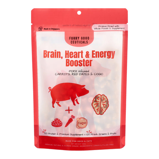 Brain, Heart & Energy Booster - Pork infused Carrots, Red Dates & CoQ10