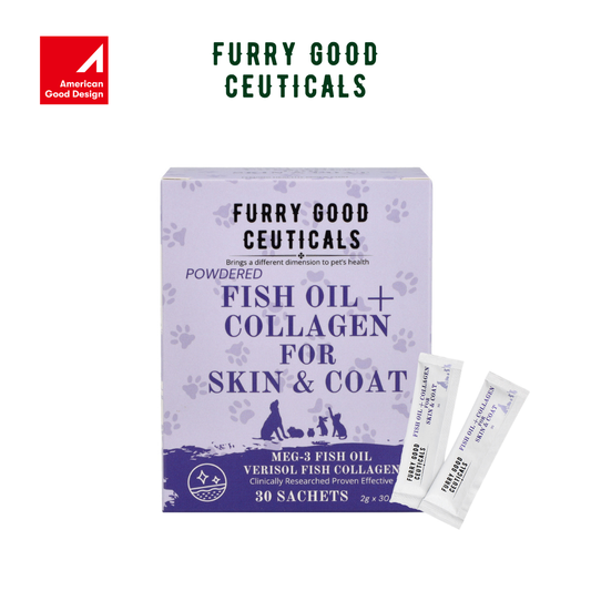 Powdered Fish Oil & Collagen for Skin and Coat | Dogs and Cats